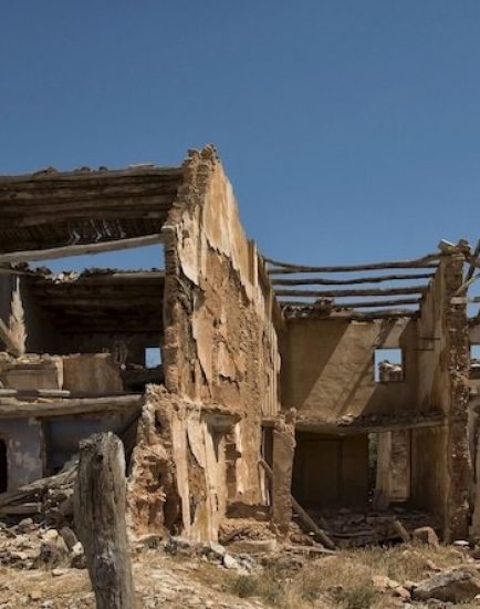 Ruines du vieux Belchite, Aragon, Espagne